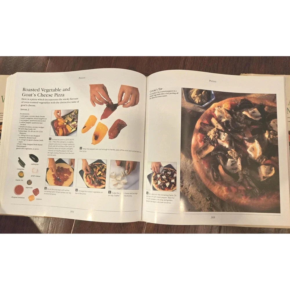 The Vegetarian Cookbook 1999, vegetables‎ tofu grains pasta soups
